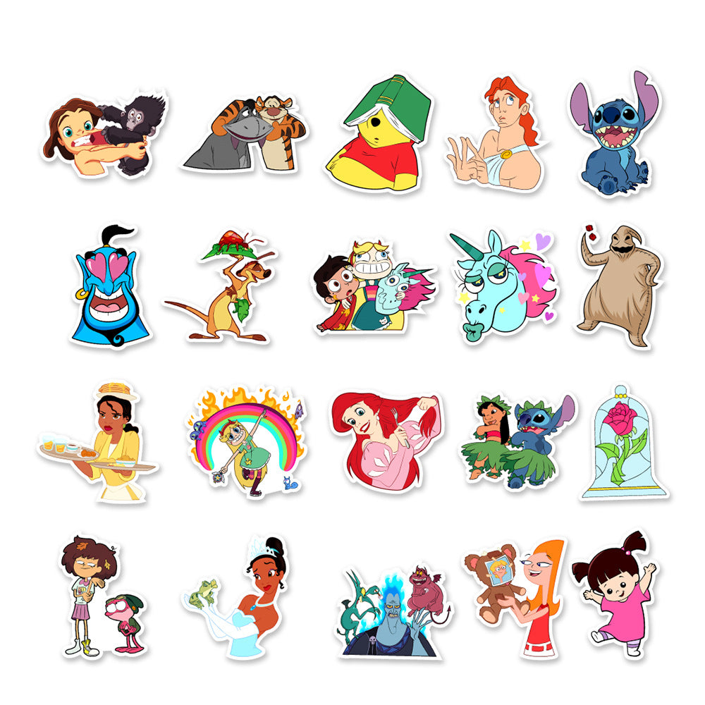 50pcs Disney Waterproof Stickers