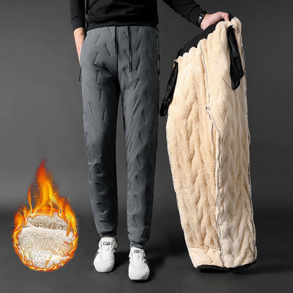 Winter Men Lambswool Sweatpants