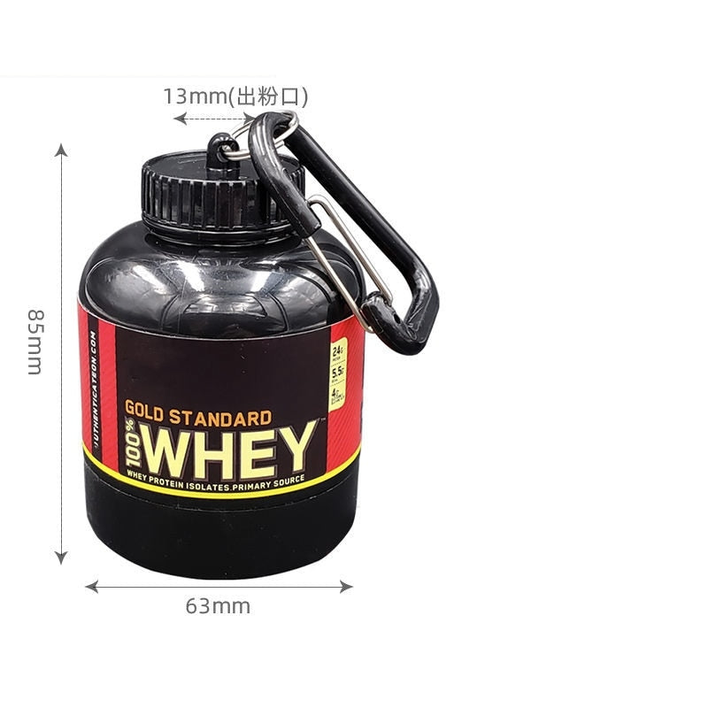 Protein Powder Container Keychain