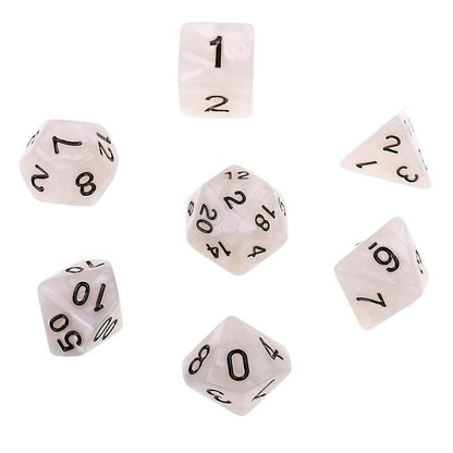 Fluorescent RPG Dice Set