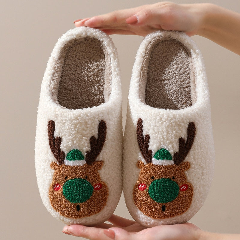 Winter Fluffy Fur Flat Slippers