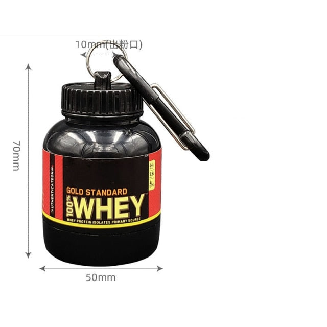 Protein Powder Container Keychain