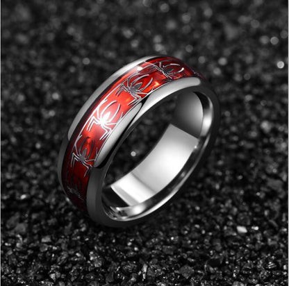 Spider Motif Tungsten Ring