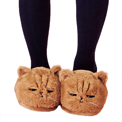 Lovely Plush Kitten Soft Slippers