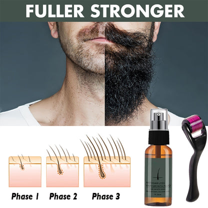 Beard Oil With Roller Set