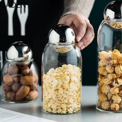 Transparent Glass Sealed Jar