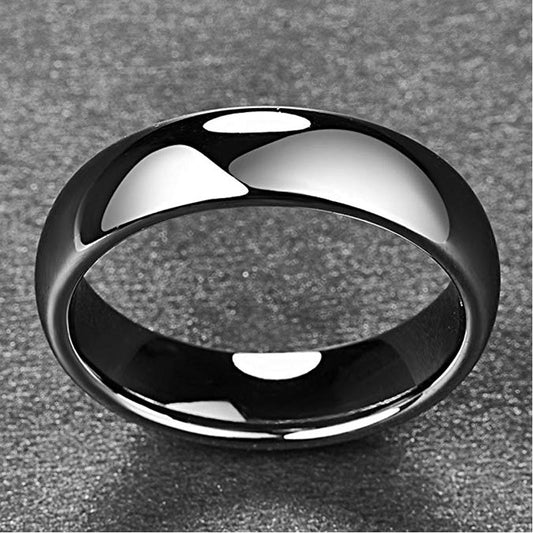 Classic Silver Tungsten Ring