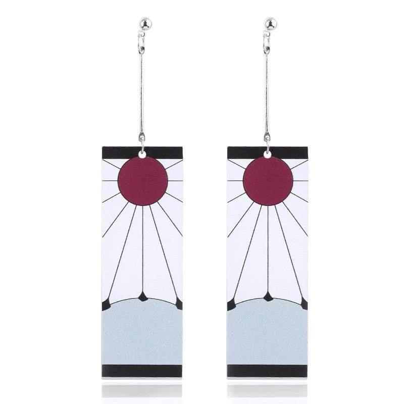 Acrylic Tanjiro Earrings