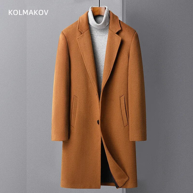 Men's Wool Trench Coat