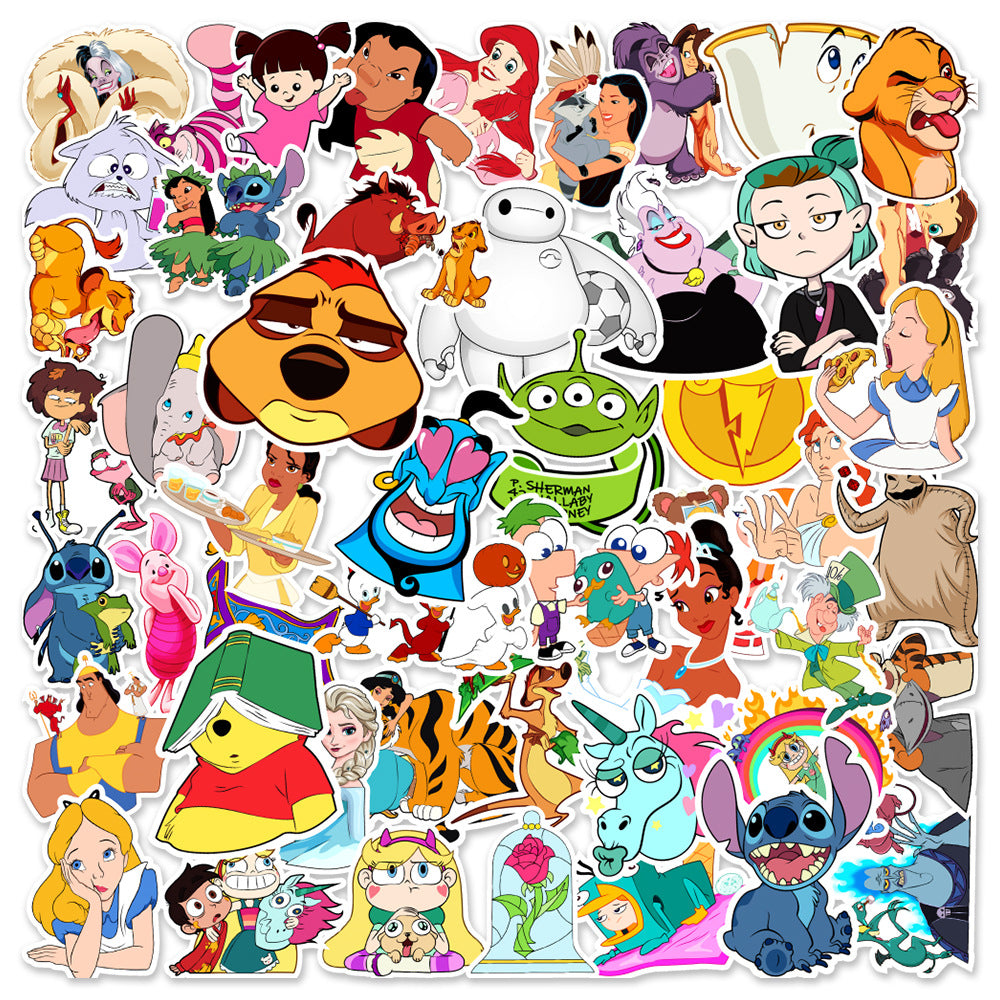 50pcs Disney Waterproof Stickers